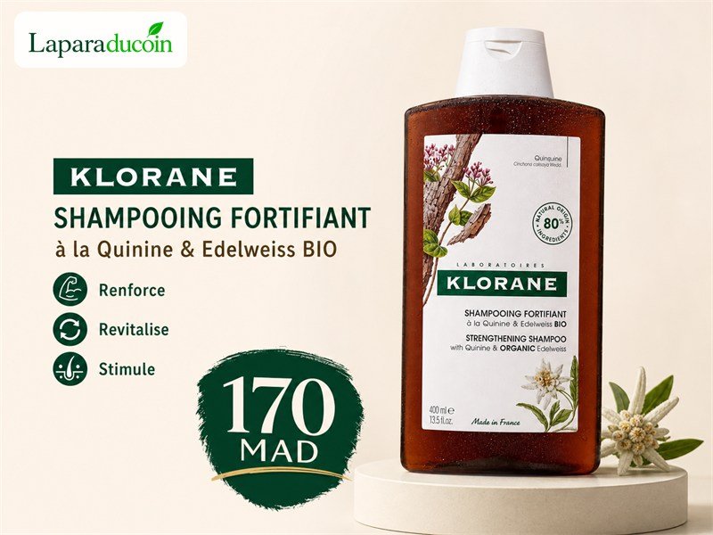 Klorane Shampoing Fortifiant Quinine et Edelweiss