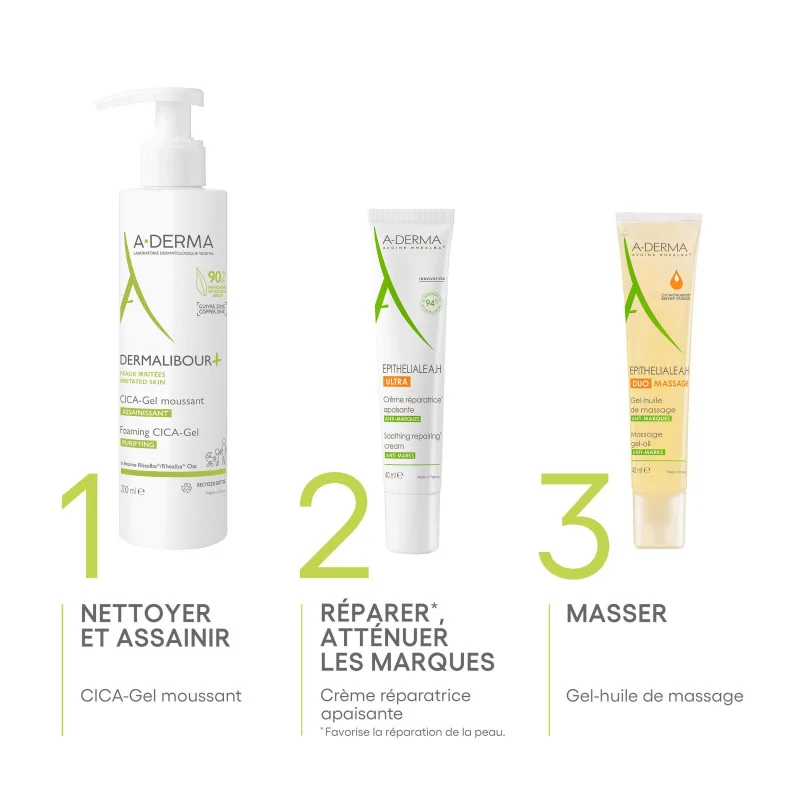 A-Derma Epitheliale A.H Ultra Crème réparatrice apaisante anti-marques 40 ML – Image 6