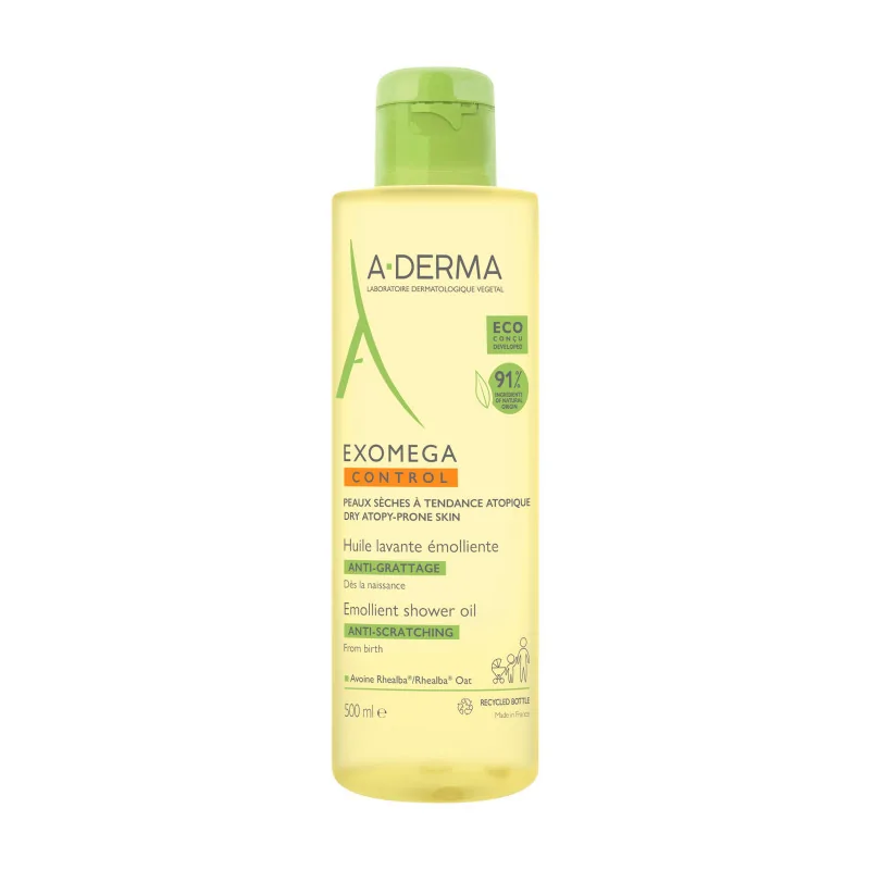 A-derma Exomega Huile lavante émolliente anti-grattage 500 ml – Image 2