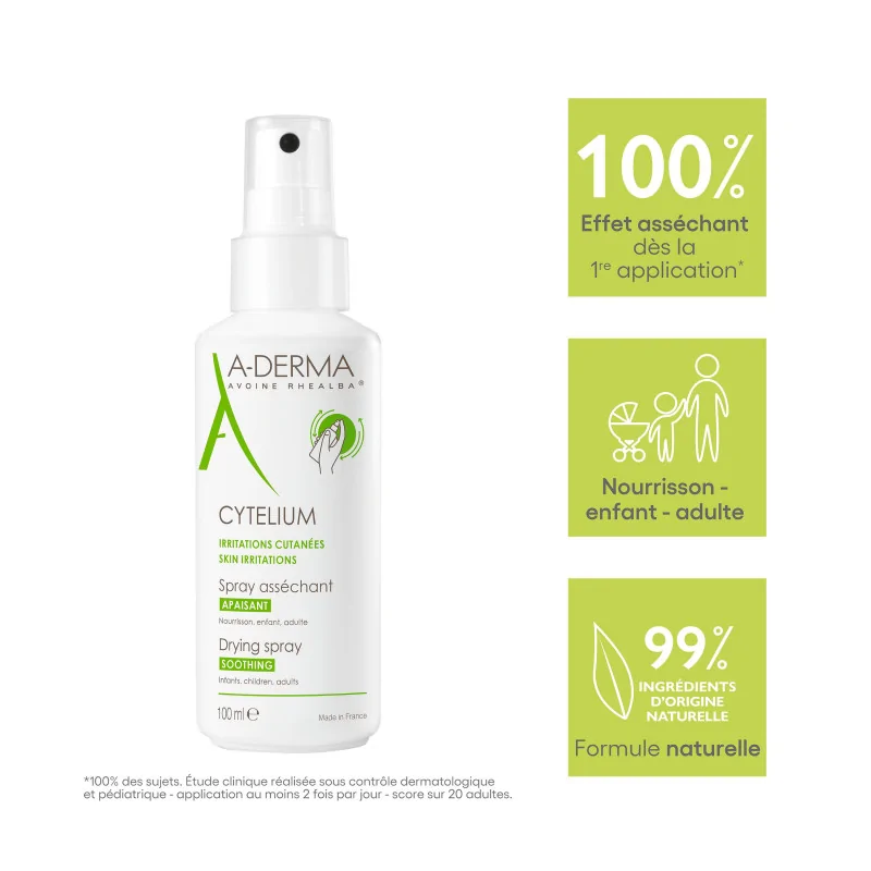 A-DERMA CYTELIUM SPRAY ASSECHANT 100ML – Image 2