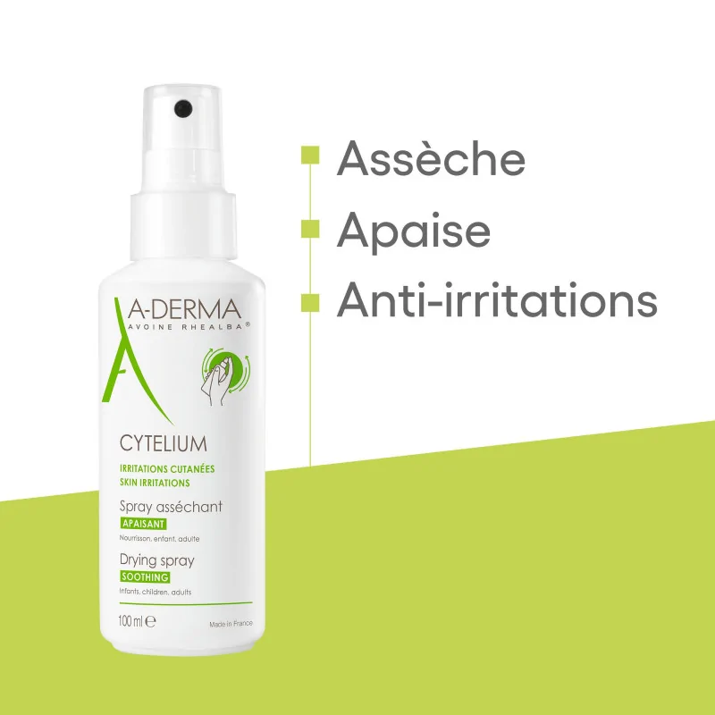 A-DERMA CYTELIUM SPRAY ASSECHANT 100ML – Image 3