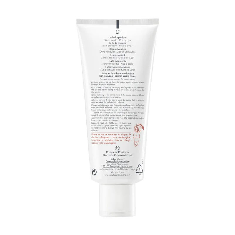 Avène - Tolérance EXTRÊME Lait nettoyant Cosmétique Stérile® 200 ml – Image 3