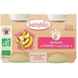Babybio Banane Pomme d’Aquitaine 2X130G