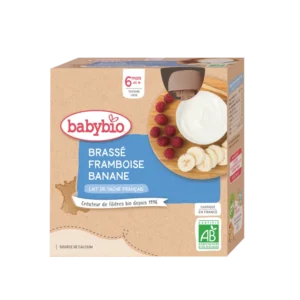 Babybio Brassé Framboise Banane 4X85G