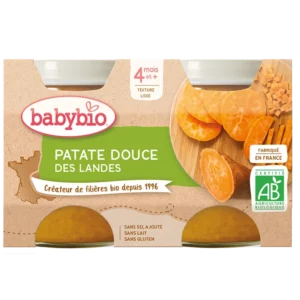 Babybio Patate Douce des Landes 2x130g