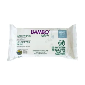 Bambo Nature Lingettes à l'eau sans parfum x64
