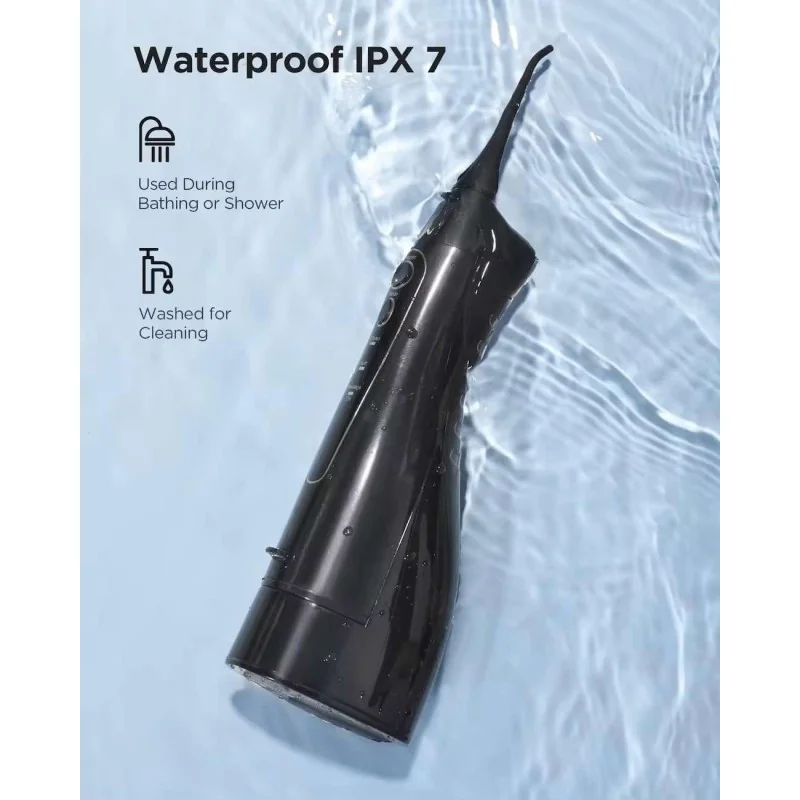 Bitvae Jet dentaire à eau F5020E étanche IPX7 rechargeable noir – Image 4
