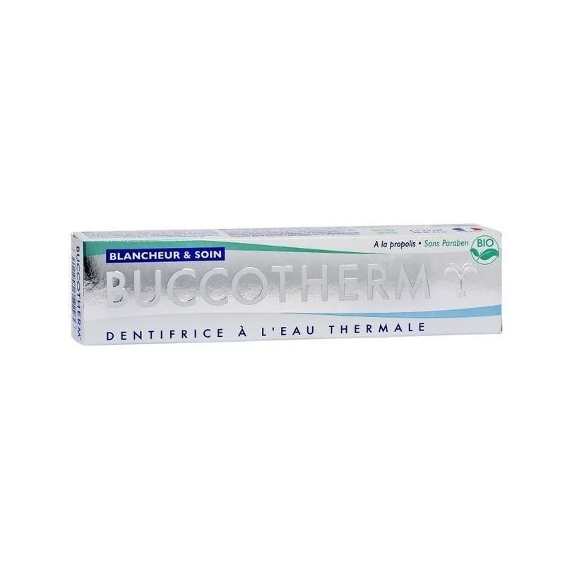 BUCCOTHERM Dentifrice Blancheur & Soin certifié BIO 75ml – Image 2