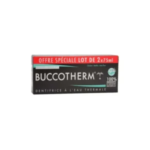 Buccotherm Dentifrice Charbon Noir 75ml x2 PACK
