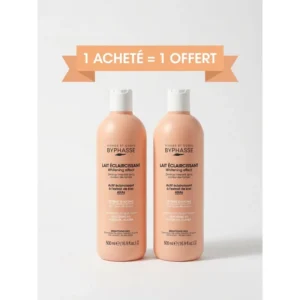 BYPHASSE LAIT ÉCLAIRCISSANT À L’EXTRAIT DE BLÉ 500 ML ACHETE + 1 OFFERT