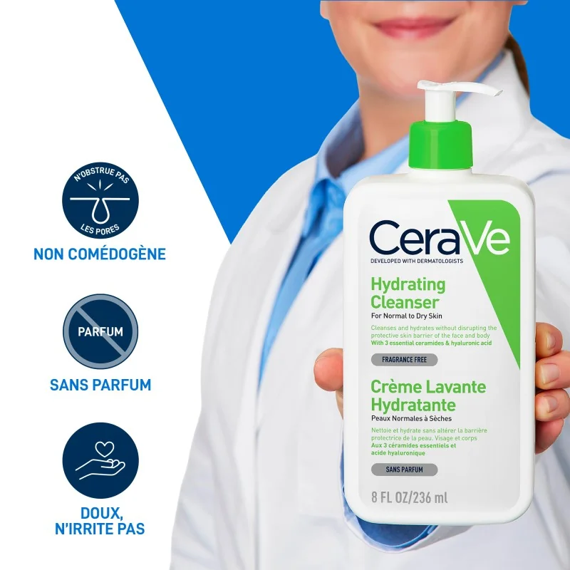 CERAVE CRÈME LAVANTE HYDRATANTE 236ML – Image 5