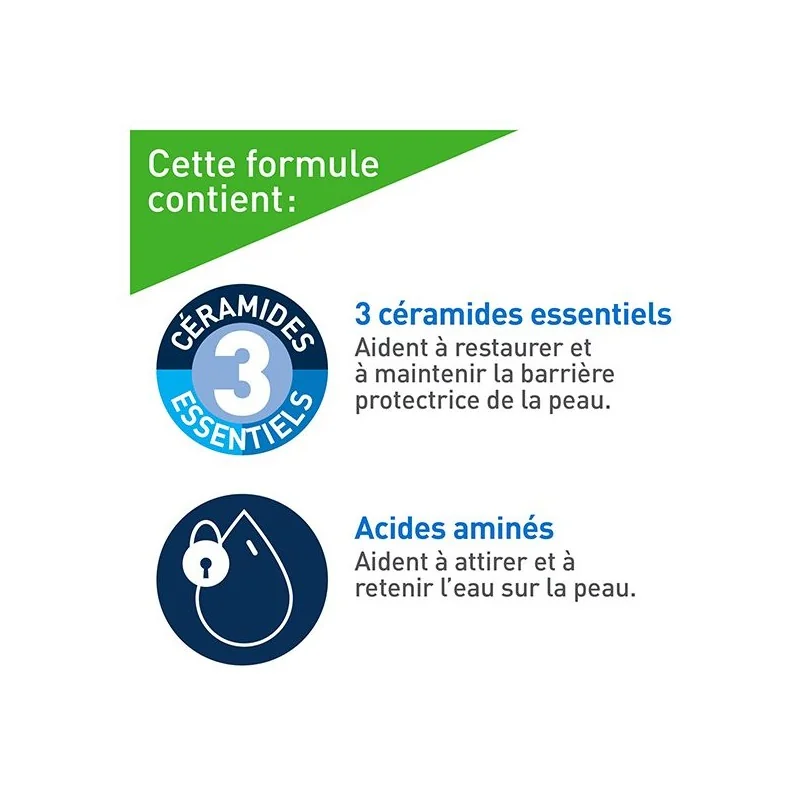 CERAVE CREME MOUSSANTE NETTOYANTE HYDRATANTE PEAUX SECHES 236ML - الصورة 5