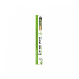 DENTI-SMILE BROSSE A DENT BAMBOU MEDIUM VERT