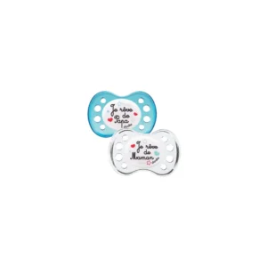 DODIE SUCETTE Anatomique SILICONE A36 +6M DUO NUIT JE RÊVE