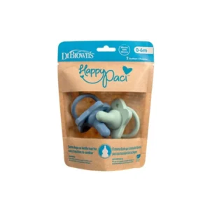 DR BROWN'S HAPPYPACI 2 SUCETTES SILICONE 0-6 MOIS