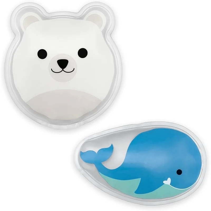DR BROWNS COMPRESSE FROIDE CONFORT 2 COMPRESSES OURS POLAIRE ET BALEINE - Image 2