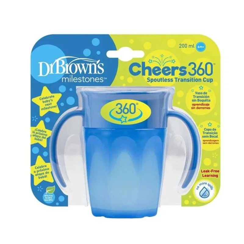 DR BROWNS GOBLET CHEERS 360 AVEC POIGNEES 200 ML 6M+