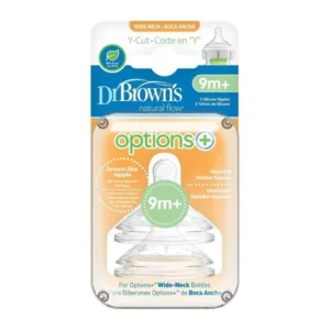 DR BROWNS OPTIONS+ TETINE COLE LARGE PACK DE 2 CORTE EN Y 9 MOIS +