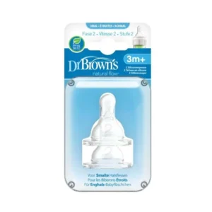 DR BROWNS TETINE COLE ETROIT NIVEAU 2 3MOIS+ PACK DE 2