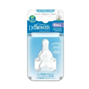 DR BROWNS TETINE COLE ETROIT NIVEAU 4 9MOIS+ PACK DE 2
