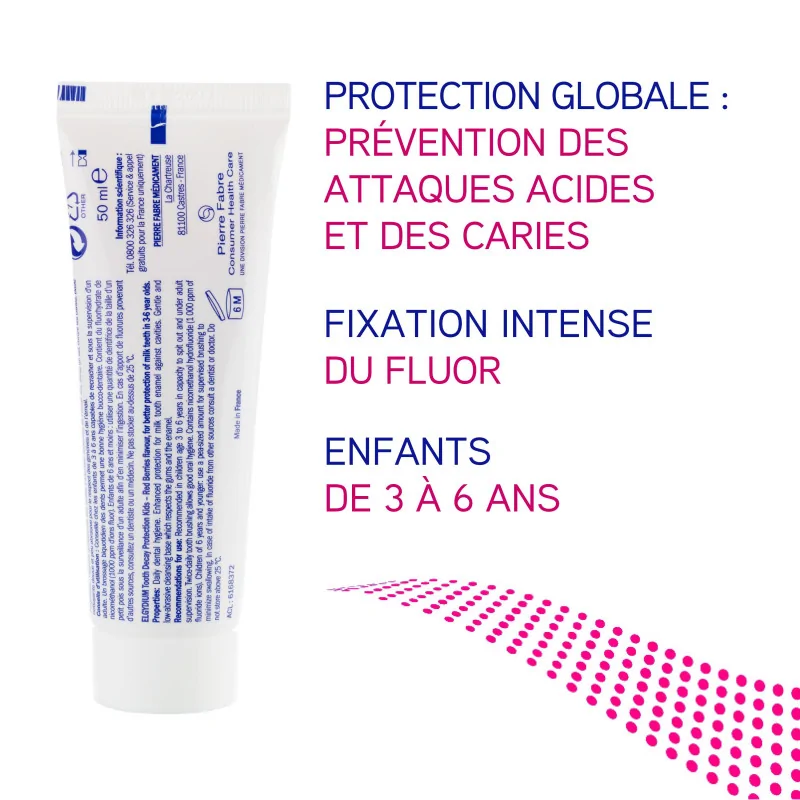 ELGYDIUM Kids Grenadine 3/6 ans - dentifrice enfant 50 ml - Image 5