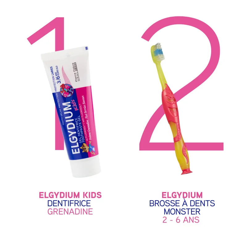 ELGYDIUM Kids Grenadine 3/6 ans - dentifrice enfant 50 ml - Image 6