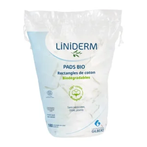 GILBERT PADS BIO 180 RECTANGLES DE COTON 8X10CM