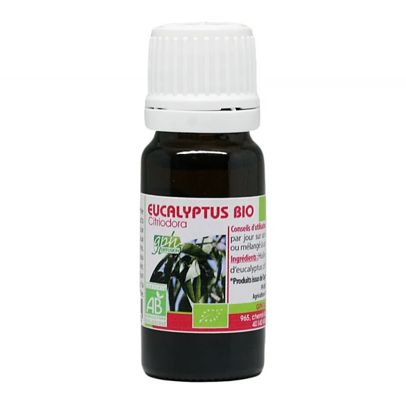 GPH Diffusion Huile Essentielle D'EUCALYPTUS citriodora BIO