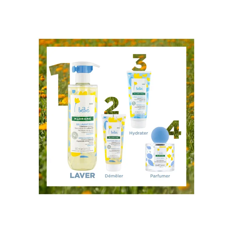 KLORANE BEBE GEL DOUCEUR MOUSSANT 200ml - الصورة 3