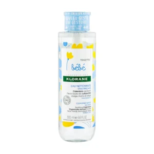 Klorane - Eau nettoyante sans rinçage au Calendula apaisant - Bébé - Peau normale 400 ml