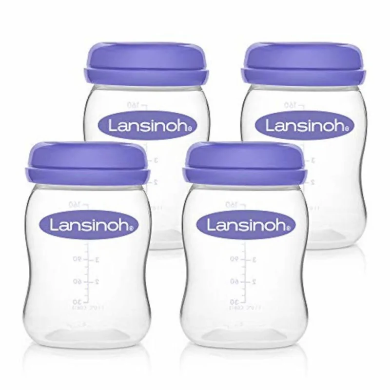 LANSINOH Pots de conservation du lait maternel 4Ux160ml - الصورة 2