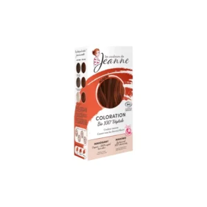 LES COULEURS DE JEANNE COLORATION ACAJOU 100% VEGETALE 2x50G