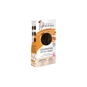 LES COULEURS DE JEANNE COLORATION BRUN 100% VEGETALE 2x50G