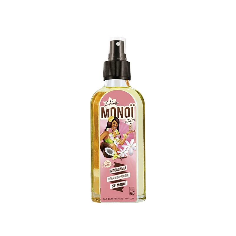Monoi de Tahiti 51% Soin Capillaire Macadamia 100ml