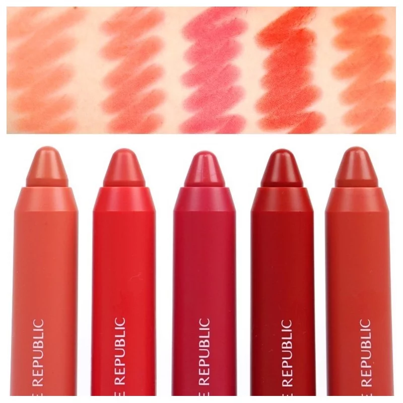 NATURE REPUBLIC BY FLOWER ECO CRAYON LIP VELVET 02 PINK BREEZE – Image 2