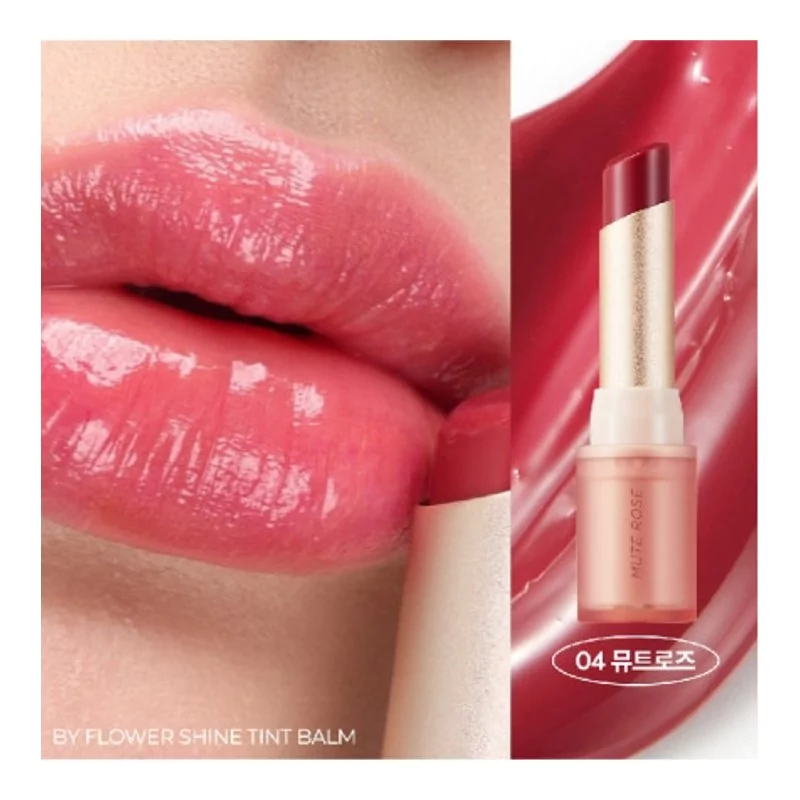 NATURE REPUBLIC BY FLOWER SHINE TINT BALM 04 MUTE ROSE – Image 2