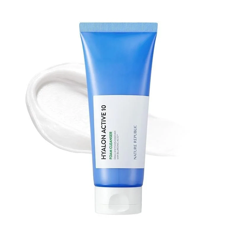 NATURE REPUBLIC MOUSSE NETTOYANTE VISAGE - Acide Hyaluronique 150ml – Image 2