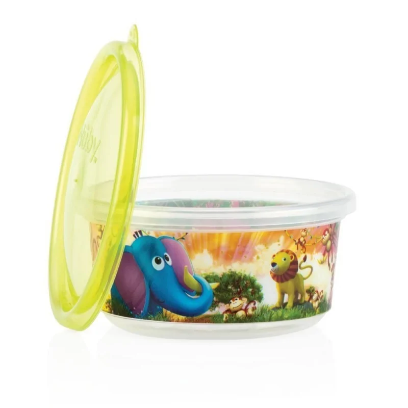 NUBY Lot de 4 bols PIC-NIQUE grand modèle 300ml avec couvercle +3 mois - ID94043 – Image 4