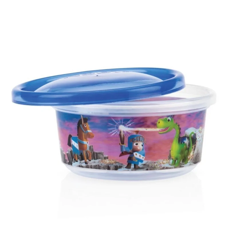 NUBY Lot de 4 bols PIC-NIQUE grand modèle 300ml avec couvercle +3 mois - ID94043 – Image 5