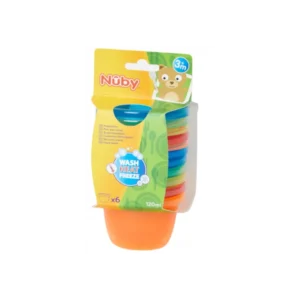 Nûby Lot de 6 Pots Pour Encas 3M+ - 120ml
