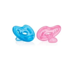 NUBY Sucette 100% silicone Natural Flex™ Orthodentique 0-6m NV0202003SOS rose