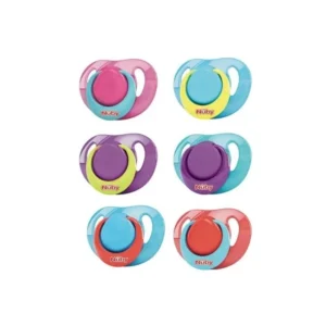 NUBY Sucette en silicone classique orthodentique avec picots de massage 0-6m ID92990SOS