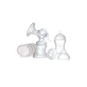 NUBY Tire-lait manuel +1 biberon 150ml + 1 biberon 240 ml + 1 couvercle + 2 coussinets - ID72035