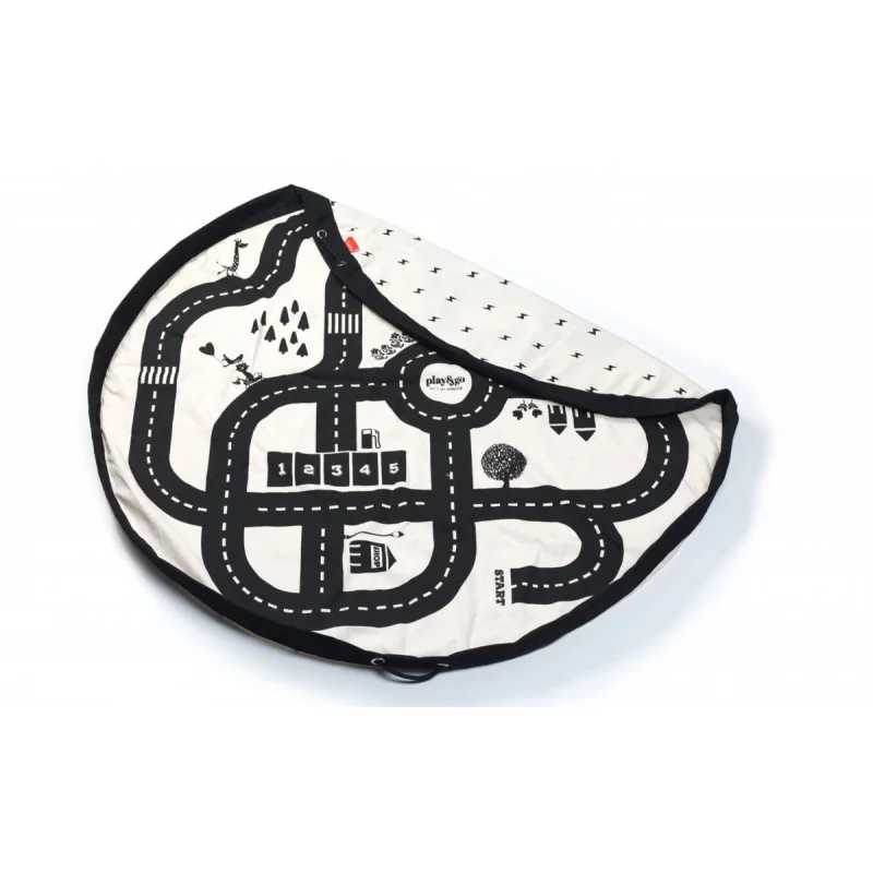 play&go Sac de rangement de jouets et tapis de jeux Play & Go Circuit - الصورة 3