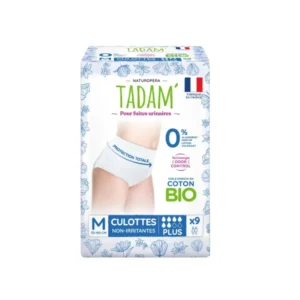 TADAM' CULOTTES ECOLOGIQUES FUITES URINAIRES JETABLES TAILLE M 9U