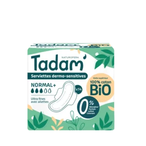TADAM' SERVIETTES ULTRA FINES AVEC AILETTES NORMAL+ x14