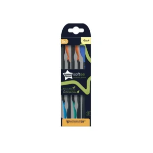 Tommee Tippee Lot de 5 Cuillères d’apprentissage Softee 4M+