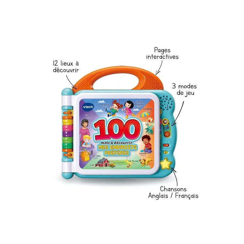 VTECH IMAGIER BILINGUE Mes endroits préféres - 613045 – Image 2
