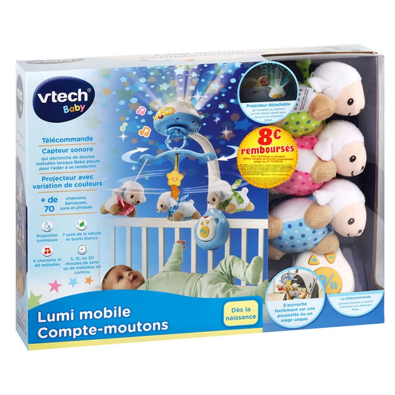 VTECH Lumi' mobile compte moutons bleu - 503305 – Image 2